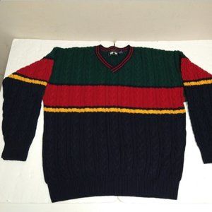 Vintage Sweater Pullover Multi Color Size XL